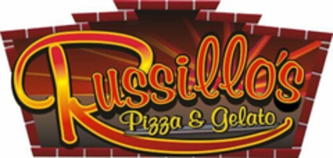 RUSSILLO'S PIZZA & GELATO Logo (USPTO, 05/23/2011)