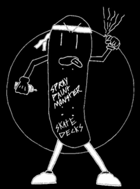 SPRAY PAINT MONSTER SKATE DECKS Logo (USPTO, 02.06.2011)