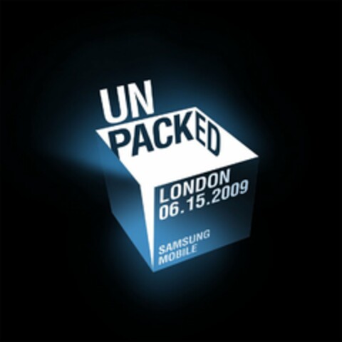 UNPACKED SAMSUNG MOBILE LONDON 06.15.2009 Logo (USPTO, 20.10.2011)