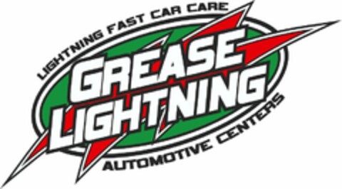 GREASE LIGHTNING LIGHTNING FAST CAR CARE AUTOMOTIVE CENTERS Logo (USPTO, 19.12.2011)