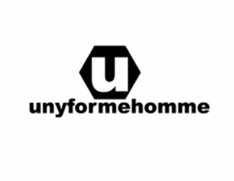 U UNYFORMEHOMME Logo (USPTO, 13.01.2012)