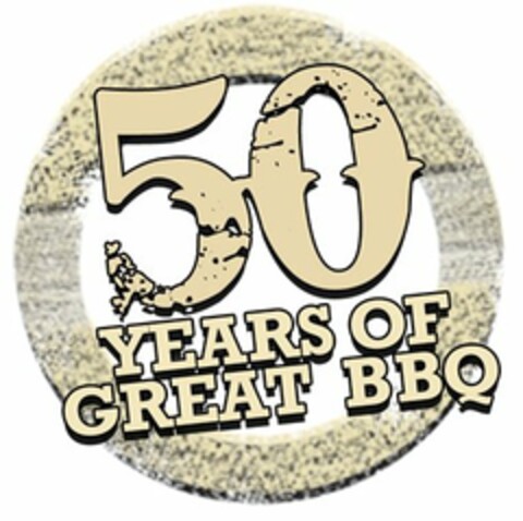 50 YEARS OF GREAT BBQ Logo (USPTO, 06.02.2012)