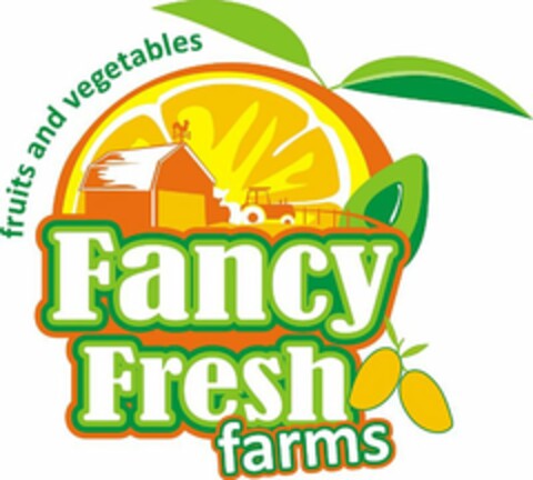 FANCY FRESH FARMS FRUITS AND VEGETABLES Logo (USPTO, 23.08.2012)