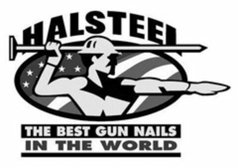 HALSTEEL THE BEST GUN NAILS IN THE WORLD Logo (USPTO, 21.11.2012)