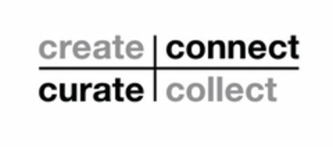 CREATE CONNECT CURATE COLLECT Logo (USPTO, 17.03.2014)