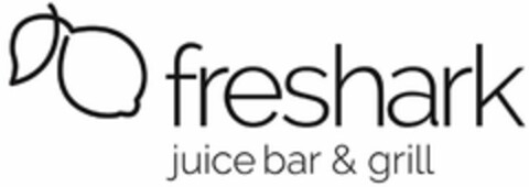 FRESHARK JUICE BAR & GRILL Logo (USPTO, 05.08.2014)