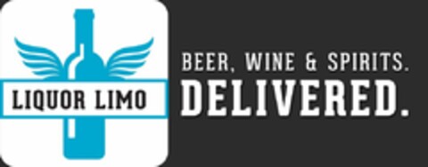 LIQUOR LIMO BEER, WINE & SPIRITS. DELIVERED. Logo (USPTO, 28.04.2015)