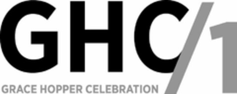 GHC/1 GRACE HOPPER CELEBRATION Logo (USPTO, 04.05.2015)