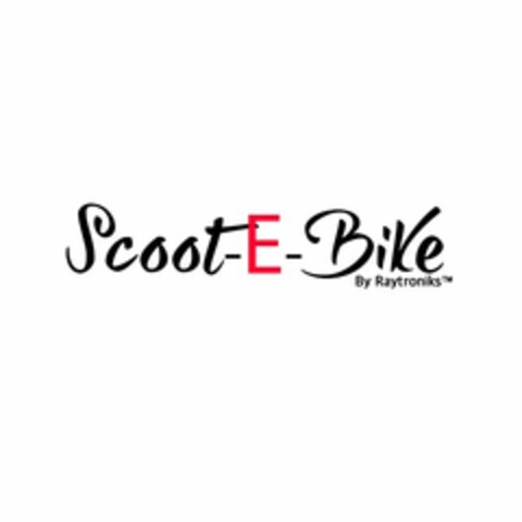 SCOOT-E-BIKE BY RAYTRONIKS Logo (USPTO, 08.02.2016)