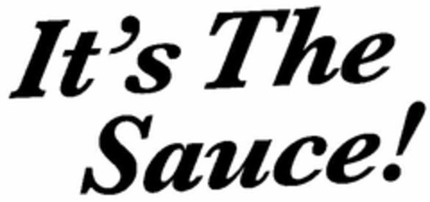 IT'S THE SAUCE! Logo (USPTO, 18.02.2016)