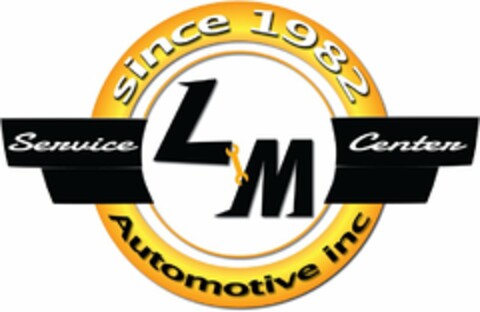 L&M AUTOMOTIVE INC SINCE 1982 SERVICE CENTER Logo (USPTO, 07.12.2016)