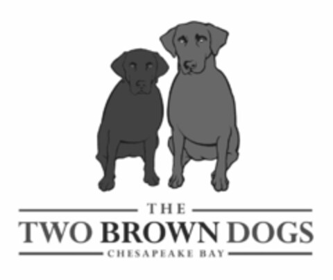 THE TWO BROWN DOGS CHESAPEAKE BAY Logo (USPTO, 03.10.2017)