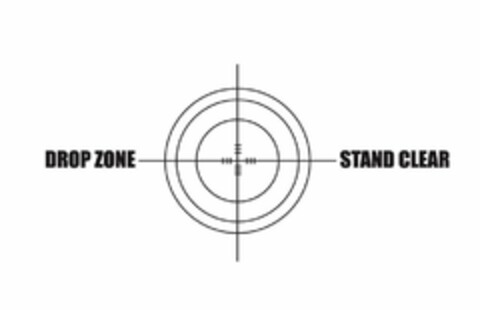 DROP ZONE STAND CLEAR Logo (USPTO, 05/02/2018)