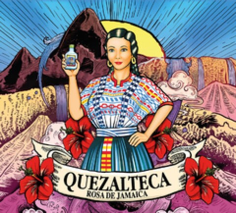 QUEZALTECA ROSA DE JAMAICA Logo (USPTO, 30.07.2018)