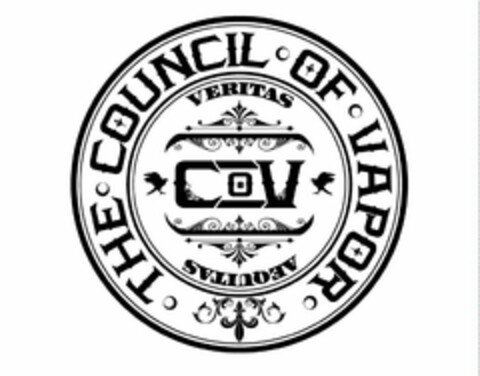 · THE · COUNCIL · OF · VAPOR · VERITAS COV AEQUITAS Logo (USPTO, 09/18/2018)