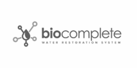 BIOCOMPLETE WATER RESTORATION SYSTEM Logo (USPTO, 11.12.2018)