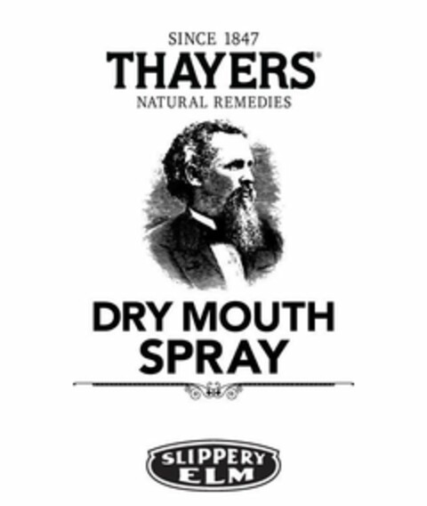 SINCE 1847 THAYERS NATURAL REMEDIES DRYMOUTH SPRAY SLIPPERY ELM Logo (USPTO, 29.04.2020)