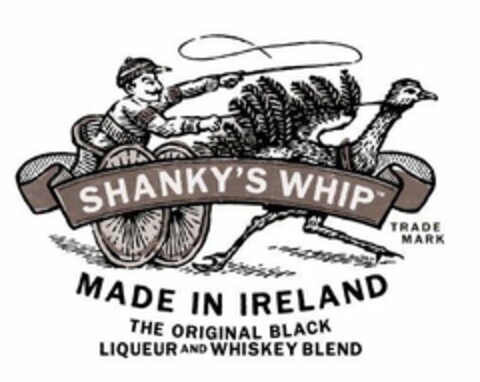 SHANKY'S WHIP MADE IN IRELAND THE ORIGINAL BLACK LIQUEUR AND WHISKEY BLEND Logo (USPTO, 22.05.2020)