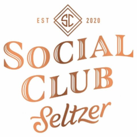 SC EST 2020 SOCIAL CLUB SELTZER Logo (USPTO, 22.06.2020)