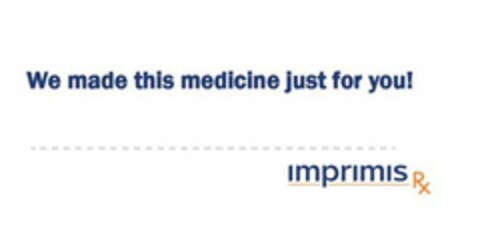 WE MADE THIS MEDICINE JUST FOR YOU! IMPRIMIS RX Logo (USPTO, 24.06.2020)