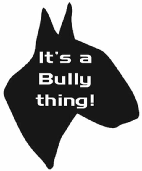 IT'S A BULLY THING! Logo (USPTO, 08/21/2020)