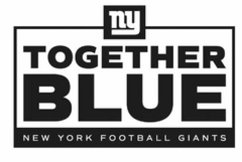 NY TOGETHER BLUE NEW YORK FOOTBALL GIANTS Logo (USPTO, 18.09.2020)