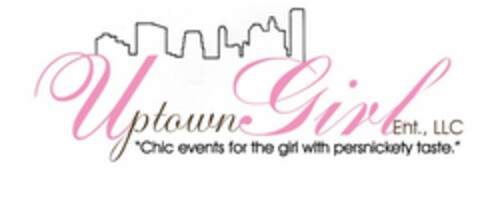 UPTOWN GIRL ENT, LLC "CHIC EVENTS FOR THE GIRL WITH PERSNICKETY TASTE" Logo (USPTO, 29.06.2009)