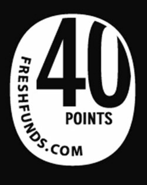 40 POINTS FRESHFUNDS.COM Logo (USPTO, 07/30/2009)