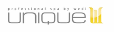 UNIQUE W PROFESSIONAL SPA BY WEDI Logo (USPTO, 02.10.2009)