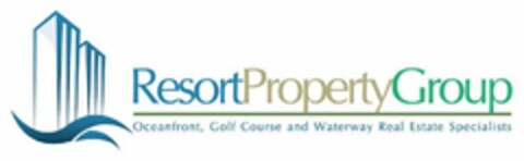 RESORTPROPERTYGROUP OCEANFRONT, GOLF COURSE AND WATERWAY REAL ESTATE SPECIALISTS Logo (USPTO, 07.04.2010)