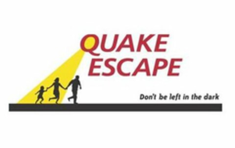 QUAKE ESCAPE DON'T BE LEFT IN THE DARK Logo (USPTO, 03/15/2011)