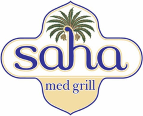 SAHA MED GRILL Logo (USPTO, 14.02.2014)