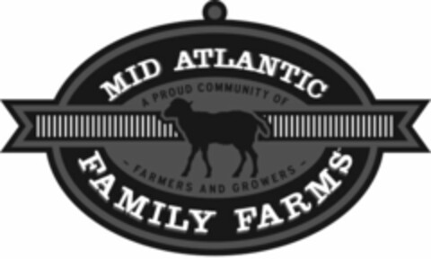 MID ATLANTIC FAMILY FARMS A PROUD COMMUNITY OF - FARMERS AND GROWERS - Logo (USPTO, 13.11.2014)