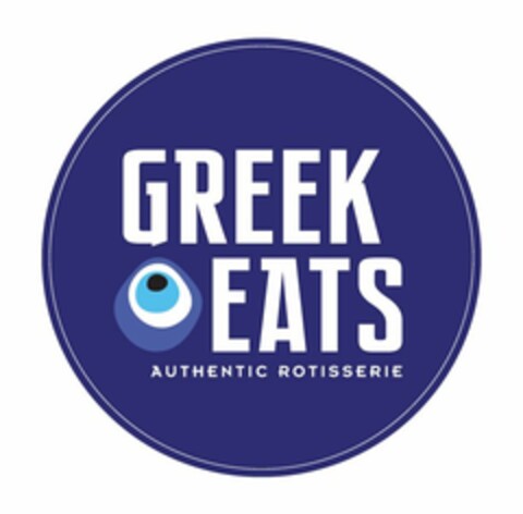 GREEK EATS AUTHENTIC ROTISSERIE Logo (USPTO, 25.08.2015)