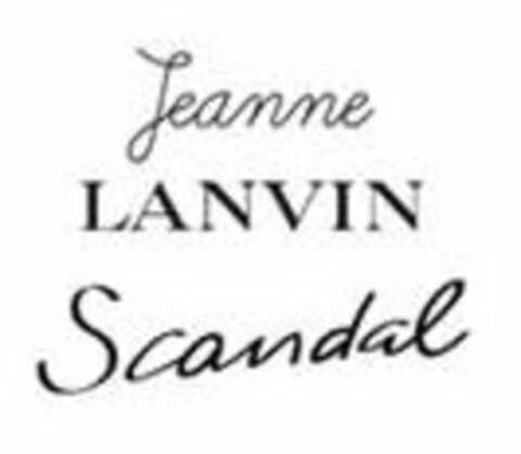 JEANNE LANVIN SCANDAL Logo (USPTO, 19.10.2015)