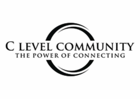 C LEVEL COMMUNITY THE POWER OF CONNECTING Logo (USPTO, 21.10.2015)