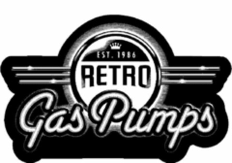EST. 1986 RETRO GAS PUMPS Logo (USPTO, 26.02.2016)