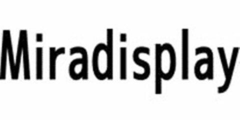 MIRADISPLAY Logo (USPTO, 15.04.2016)