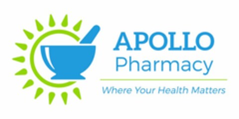 APOLLO PHARMACY WHERE YOUR HEALTH MATTERS Logo (USPTO, 26.07.2016)