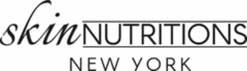 SKINNUTRITIONS NEW YORK Logo (USPTO, 09/16/2016)