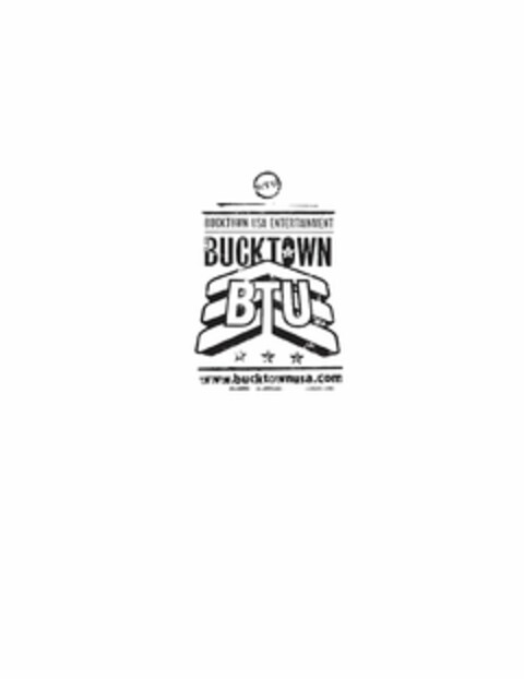 BTU BUCKTOWN USA ENTERTAINMENT BUCKTOWN BTU WWW.BUCKTOWNUSA.COM Logo (USPTO, 02.12.2016)