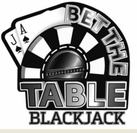 BET THE TABLE BLACKJACK Logo (USPTO, 04/28/2017)