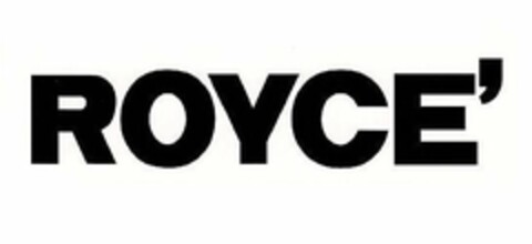 ROYCE' Logo (USPTO, 08/01/2017)