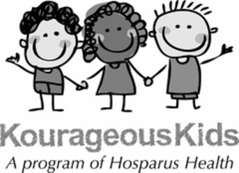 KOURAGEOUS KIDS A PROGRAM OF HOSPARUS HEALTH Logo (USPTO, 23.08.2017)