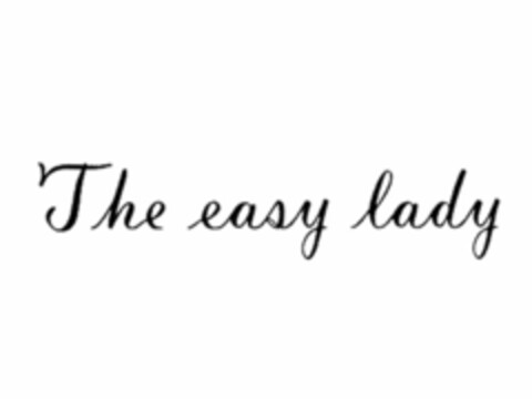 THE EASY LADY Logo (USPTO, 10/16/2017)