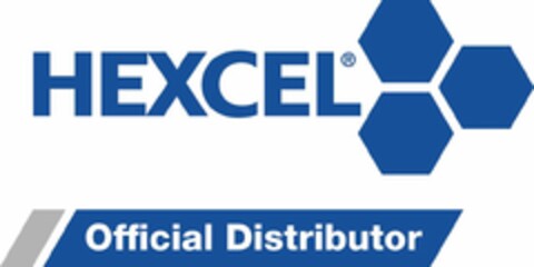 HEXCEL OFFICIAL DISTRIBUTOR Logo (USPTO, 30.11.2017)