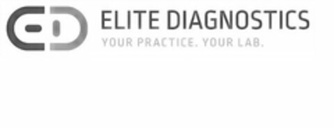 ED ELITE DIAGNOSTICS YOUR PRACTICE. YOUR LAB. Logo (USPTO, 15.02.2018)