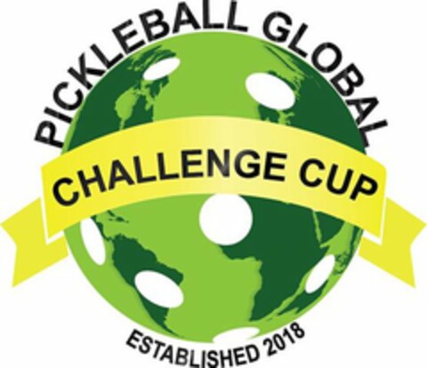 PICKLEBALL GLOBAL CHALLENGE CUP ESTABLISHED 2018 Logo (USPTO, 06/11/2018)