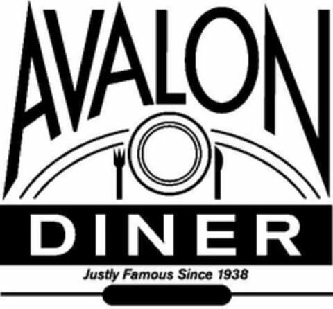 AVALON DINER JUSTLY FAMOUS SINCE 1938 Logo (USPTO, 14.06.2018)