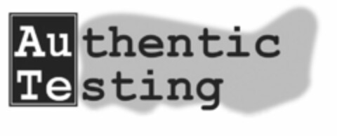 AUTHENTIC TESTING Logo (USPTO, 10.08.2018)